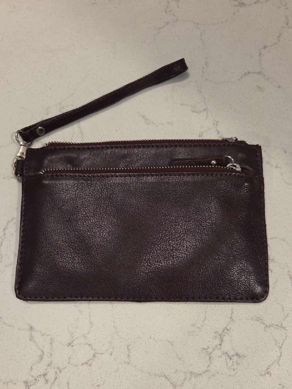 Serra Leather Wristlet